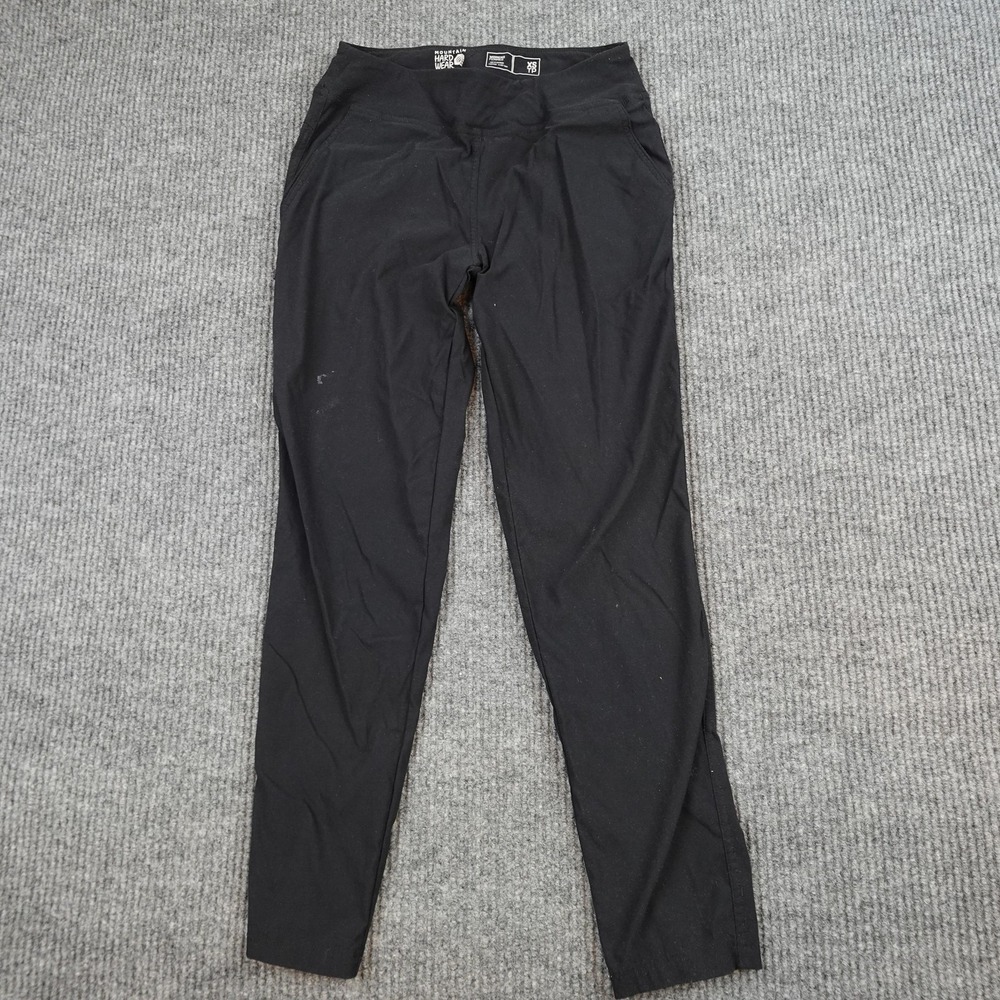 Mountain Hardwear Leggings Womens XS Black Hiking Softshell Pockets Stretch